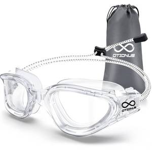 lot 4470 image: Otionus Swim Goggles, Polarized Adult Swimming Goggles Bungee Strap No Hair Pulling Anti-fog Pool Goggles for Men Women
