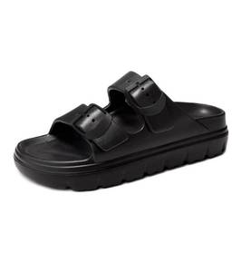 lot 4490 image: Haifago Womens Platform Sandals with Arch Support, Summer Beach Slides with Adjustable Buckle, Comfort Lightweight Chunky Cushion Slip on Sandal size 9