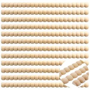 lot 4494 image: Nuanchu 12 Pcs Decorative Beaded Wood Trim Molding 15.75 Inch,24 mm