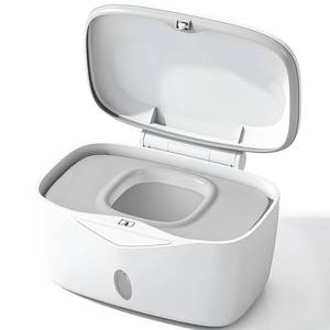 lot 5588 image: Wipes Dispenser with Weighted Plate, X2 PRO, Seposeve Perfect Pull Baby Wipe Holder, Refillable Wipe Container, Keeps Wipes Fresh, One-Handed Operation. Non-Slip, Easy OpenClose Wipes Case, Grey