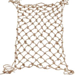 lot 5605 image: Jute Hemp Rope Net (6ftx12ft), Heavy Duty Natural Climbing Safety Rope Netting Balcony Stairs Fence Garden Playground Protection Net Indoor and Outdoor Decor Rope Net