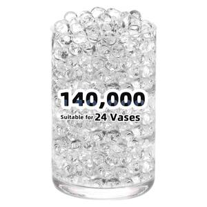 lot 6016 image: FALAMON 140,000 Clear Beads for Vases, Transparent Vase Filler, Christmas Decoration, Wedding Centerpiece, Floating Candles, Floral Decoration