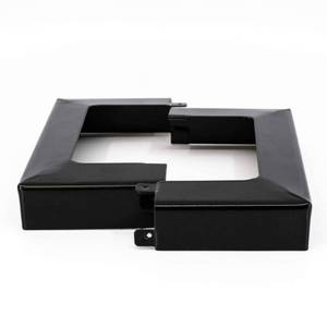 lot 6019 image: Titan Building Products - 4x4 Post Skirt - SKBL44 - Black - 3.5in Interior Opening