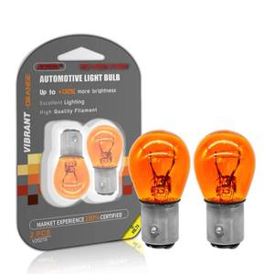 lot 6033 image: ALKOREY-1157 Py215w Amber Light,Miniature Bulb Mini Bulb,2100K Taillight Turn Signal Light,12V 215W Bay15d,2 Pack