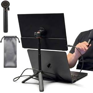 lot 6047 image: AiFeelife Portable Travel Monitor Stand, Height Adjustable Magnetic Metal Tripod Mount for 15.6ftft Portable Monitor, Foldable Vertical Screen Holder Fits 4.7-18.5ftft Monitors and TabletsSmartphones