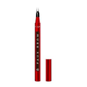 lot 6061 image: LftOreal Paris Faux Brow, Hair-Like, Filling Eyebrow Pen with Double-Brush Tip, Fast and Precise Eyebrow Makeup, Dark Brunette, 0.04 Fl Oz