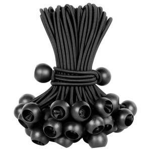 lot 6077 image: Ball Bungee Cords 6 Inch Bungee Cord with Balls, 50 PCS Heavy Duty Bungie Cord Balls Canopy Tarp Tie Down Bungee Balls for Camping, Shelter,Cargo,Tent Poles UV Resistant