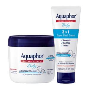 lot 6107 image: Aquaphor Baby Skin Care Set for Babies, Variety Pack, 2 Items