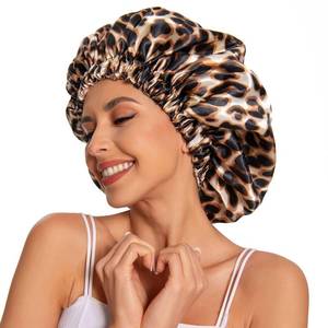 lot 6127 image: Edoneery Satin Bonnet for Sleeping Women, Double Layer Curly Hair Cap