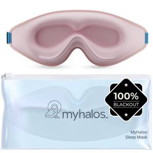 lot 6128 image: MyHalos� Sleep Mask for Men and Women, 3D Blackout Eye Masks for Sleep