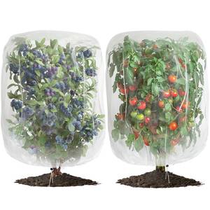 lot 7274 image: 2 PCS Large Fruits Tree Netting Cover for Garden 10 x 10 ft Garden Insect Bird Barrier Plant Netting for Tomato Blueberry Bush Netting Covers Deer Cicada Netting Cover Bag with Drawstring