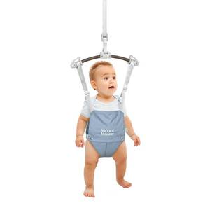 lot 7277 image: Infant Master Doorway Jumper, Johnny Jumper wAdjustable Seat Bag, Durable Baby Door Bouncer and Swing Jumper wSteel Spring, Wise Gift Choice for Infant and Toddler, Easy to Use, Blue