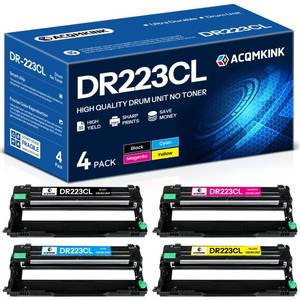 lot 7288 image: DR223CL DR-223CL High Yield Drum Unit Set Replacement for Brother HL-L3210CW HL-L3230CDW HL-L3270CDW HL-L3290CDW MFC-L3710CW MFC-L3750CDW MFC-L3770CDW Printer 4 Pack (No Toner)