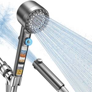 lot 7295 image: FEELSO Filtered Shower Head with Handheld, High Pressure Shower Filter Head