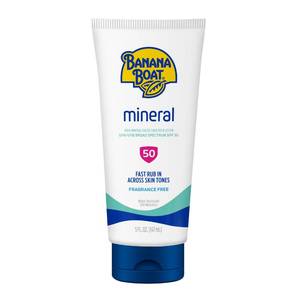 lot 8348 image: Banana Boat Sensitive Mineral Sunscreen Lotion SPF 50, 5 Fl Oz