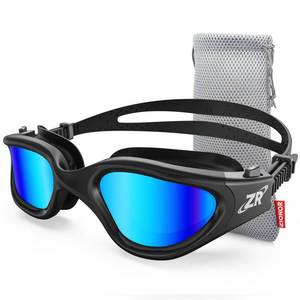 lot 8366 image: ZIONOR Swim Goggles, G1 Polarized Swimming Goggles UV Protection Leakproof Anti-fog Adjustable Strap for Adult Men Women (Polarized Mirror Blue Lens)