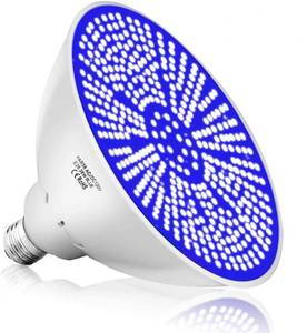 lot 11781 image: XIUBE 12V 36W LED Pool Bulb Ocean Blue Light, 4200lm 6500K Endless Dark Blue Color E26 Base Replacement for Incandescent Bulbs in Swimming Pool Light