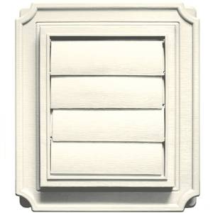 lot 12359 image: Builders Edge 140137079034 Scalloped Exhaust Vent 034, Parchment