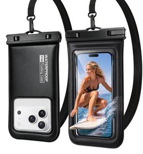 lot 12387 image: Floating Waterproof Phone Pouch 2 Pack, IP68 Dry bag Case for 6.9in Phones