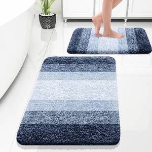 lot 12413 image: OLANLY Micorfiber Bathroom Rug Set 2 Piece, 30inx20in24inx16in