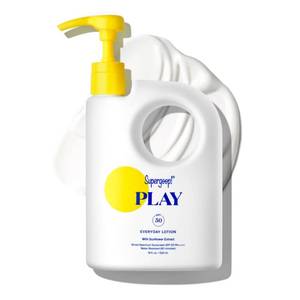 lot 12423 image: Supergoop PLAY Everyday Lotion SPF 50 - Broad Spectrum Body and Face Sunscreen - Great for Active Days - Fast Absorbing, Water and Sweat Resistant - 18 fl oz