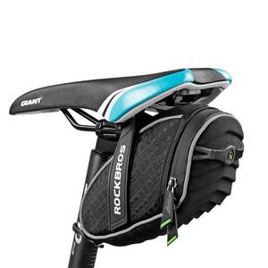 lot 12428 image: ROCKBROS Bike Saddle Bag Under Seat Bicycle Seat Bag 3D Shell for MTBRoad