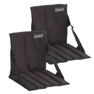 lot 12443 image: Coleman Stadium Seat, 2-Pack, with Built in Storage and Padded Seat, Easy to Carry