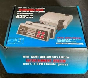lot 12445 image: Mini Game Anniversary Edition Entertainment System 620 Built-in Classic Games