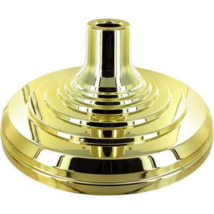 lot 13441 image: Super Tough Floor Stand Base for Indoor Flagpole - Metallic Gold  Durable ABS Plastic  Fits 1  to 1 14  Poles  Unweighted with Fillable Design  Easy Assembly with Elegant Gold Finish