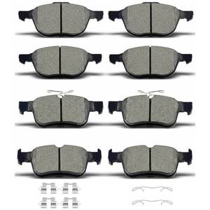 lot 13445 image: D1044 D1665 8pcs Ceramic Front Rear Brake Pads With Clips Fit For Ford Escape 2017-2019