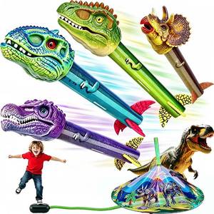 lot 14251 image: Gizzjoy Dinosaur Toy Rocket Launcher for Kids - Launch Up to 100 Ft, 4 Rockets, Outdoor Outside Toys for Kids, Dinosaur Toys, Birthday Gifts for 3 4 5 6 7 8-12 Year Old Boys Girls