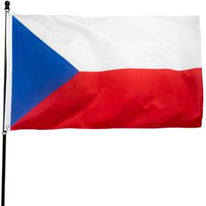lot 14272 image: DANF Czech Republic Flag 3x5 Ft Thick Polyester