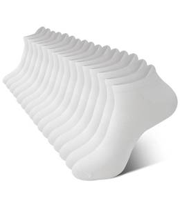 lot 14283 image: BAMBOO COOL Menfts Ankle Socks, 8 Pack Low Cut Bamboo Casual Short Socks, Heel Tab Moisture Wicking Breathable Arch Support