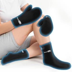 lot 14286 image: SuzziPad Cold Therapy Socks and Gloves for Chemo, Neuropathy and Arthritis, L