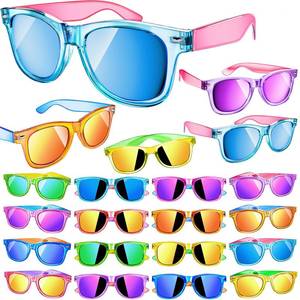lot 14287 image: GIFTINBOX 16 Pack Kids Sunglasses Bulk Party Favor, Valentines Day Gifts Neon Sunglasses for Boys Girls Goody Bag Stuffers, Beach Pool Birthday Party Favors for Kids 3-8