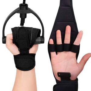 lot 14302 image: Stroke Finger Splint Brace Ability,Anti Spasticity Hand Splint Rehabilitation Training Tool for Elderly Patients,Hand Therapy Equipment for Fist Stroke Hemiplegia Hand Training(Black)