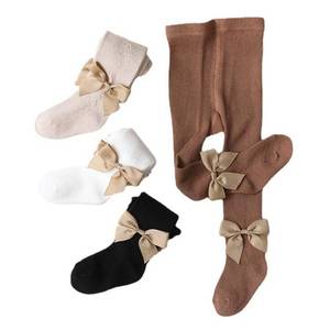 lot 14305 image: Elaowoho 4 Pack Baby Girl Tights Toddler Cotton Stockings