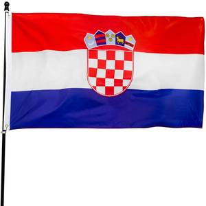 lot 14311 image: DANF Croatia Flag 3x5 Ft Thick Polyester