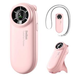 lot 14319 image: Diveblues TurboBear Portable Handheld Turbo Fan, 5 Gear Wind, Travel Essentials, Small Hand Held Fan Rechargeable, Mini Personal Fans Cooling, Battery Powered, Pocket Cute Gifts Women
