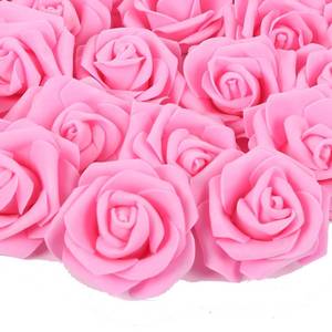 lot 14332 image: INSUNSIX Artificial Rose Flowers,100 pcs Foam Rose Bulk Pink Fake Flower Heads for DIY Wedding Bouquets Rose Wall Kissing Balls Bridal Shower Centerpieces Arrangements Party Tables Decorations(Pink)