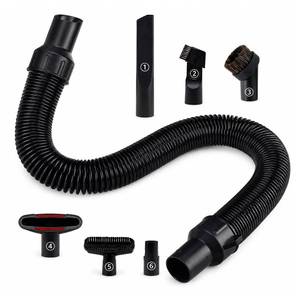 lot 14399 image: MZY LLC 7PCS 5140128-68 Vacuum Attachments Compatible with DeWalt DCV580, DCV580H, DCV581H WetDry Vacuum, Hose Assembly, Floor Brush Kit, Horsehair Brushes, Vac Hose Attachment Kit