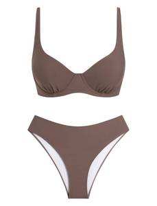 lot 14402 image: ZAFUL Large Underwire Swimsuits for Women Gingham Bikini 2 Piece Bathing Suits