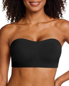 lot 14403 image: OEAK Womens Push Up Strapless Bras Wireless Plus Size Seamless Bra BLK L