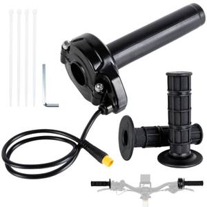 lot 14404 image: PSLER 3 Pin Full Twist Throttle for Macfox X1 X2 Eskute V200 E-Bike, Black
