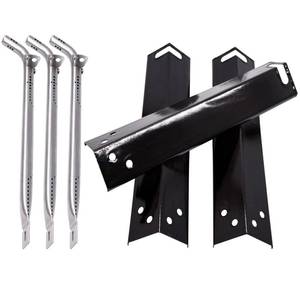 lot 14412 image: Expert Grill XG10-101-002-02 3-Burner Gas Grill Parts - 3-Pack Heat Plates and Burner Tubes