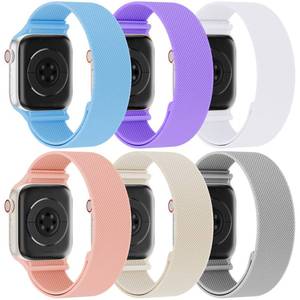 lot 14418 image: Stretchy Solo Loop Compatible with Apple Watch Band 38mm 40mm 41mm 42mm 44mm 45mm 46mm 49mm Women Men, Adjustable Soft Nylon Sport Elastic Strap for iWatch Series 111098SE76543 Ultra