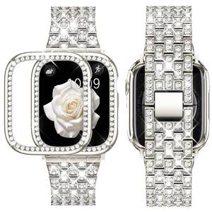 lot 14419 image: SUPOIX Bling Bands for Apple Watch Women with 2 Pack 41mm Case-Starlight