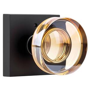 lot 19786 image: coolnews Matte Black Door Knob Champagne Glass Door Knobs Interior Privacy Door Knobs with Lock for Bathroom and Bedroom Vintage Champagne Crystal Door Knobs