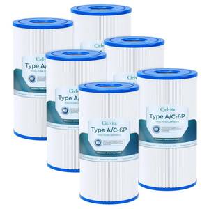 lot 19788 image: Cielvita Type A or C Pool Filter Cartridge Replacement for Intex Krystal Clear 53010001500 GPH Filter Pumps, Replaces for 29000E59900E, 4 oz Media Easy Set Pool Filter, NSFANSI 50, 5-Pack