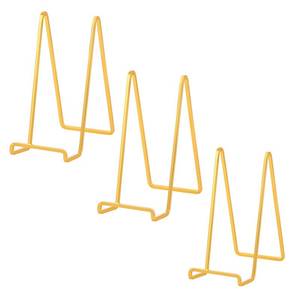 lot 19819 image: Plate Holder Easel Display Stand - 8 inch Metal Plate Stands for Display - Tabletop Picture Stand - Gold Iron Easels for Display Pictures  Photo Frames  Book  Decorative Plates  Plaque - 2 Pack
